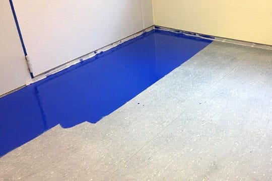 Boden vor Anwendung der PU-Technik